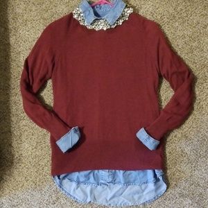 Mossimo maroon colored sweater